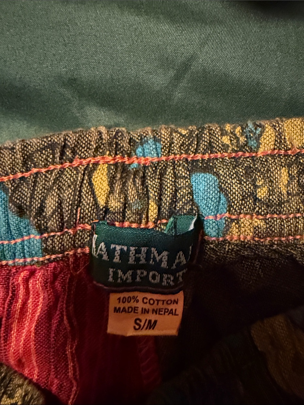 Patchwork Multicolor Pants - Yellow Patch Panels - Picture 3 of 3